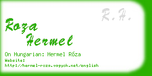 roza hermel business card